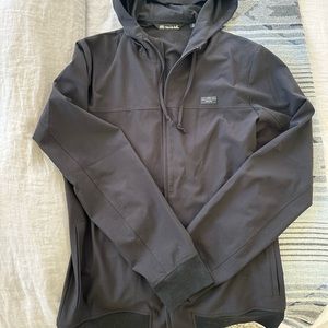 Hooded wind breaker